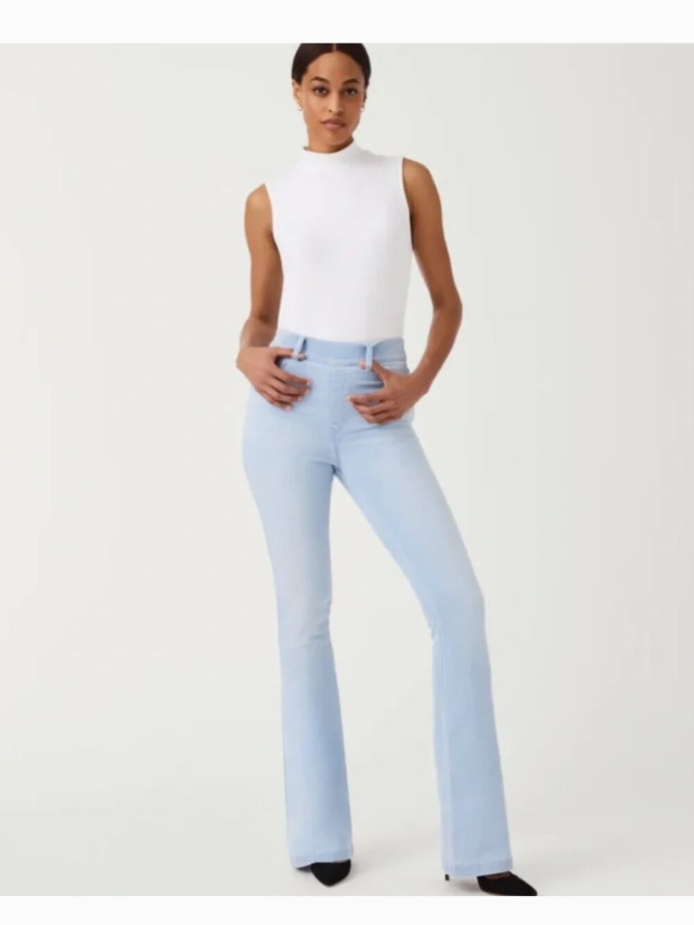 SPANX | Light Wash Blue Flare Leg Jeans NWT